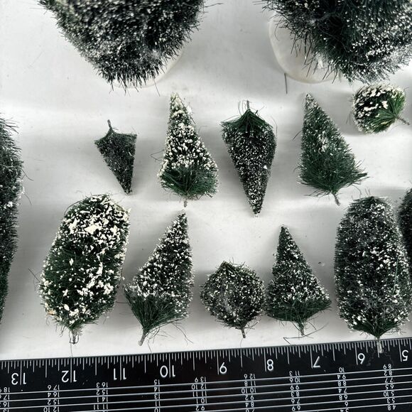 Dept 56 Snow Village Accessory Trees Firs Pines Bushes Shrub 20 Total Christmas - Picture 3 of 8